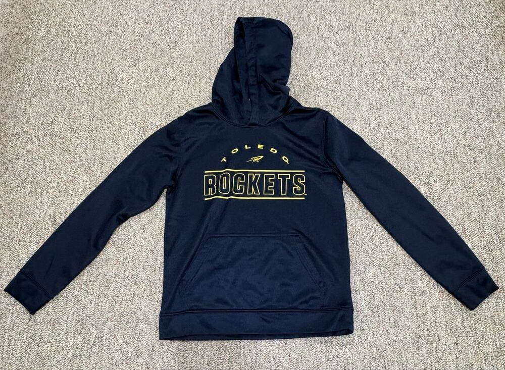 University of Toledo Rockets Youth Large (14/16) Gen 2 Blue Hooded Sweatshirt